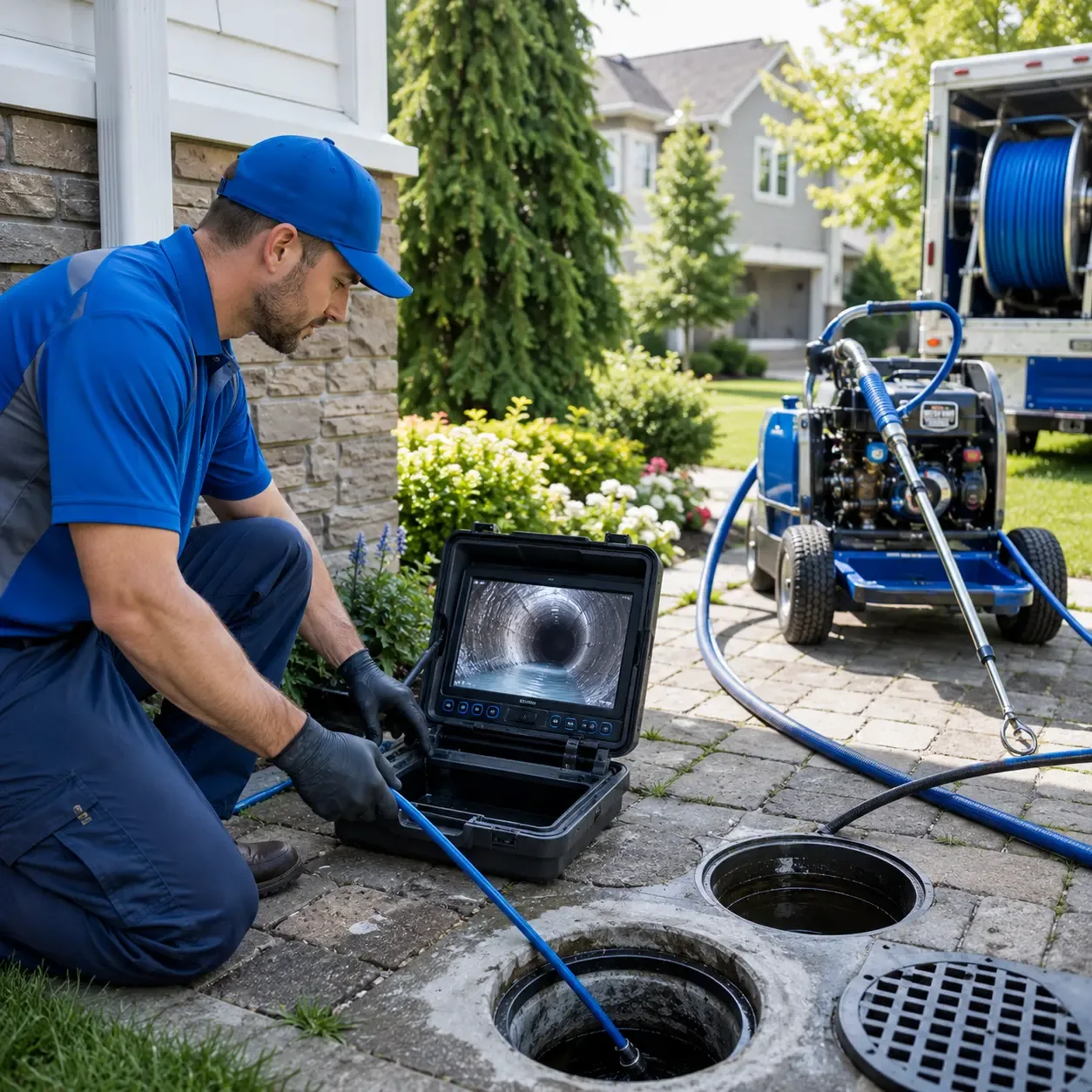 Outdoor drain cleaning professionals serving Evans, CO
